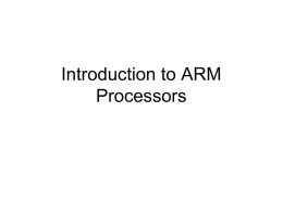 2-Introduction to ARM architecture