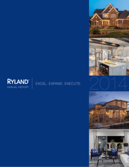 Ryland Group Inc. 2014 Annual Report -