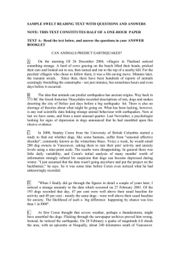 SAMPLE SWELT READING TEXT WITH QUESTIONS AND