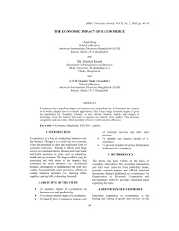 THE ECONOMIC IMPACT OF E