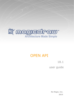 MagicDraw OpenAPI UserGuide