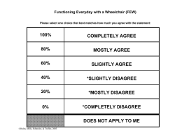 100% COMPLETELY AGREE 80% MOSTLY AGREE 60