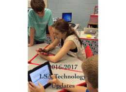 2016-2017 LSA Technology Updates