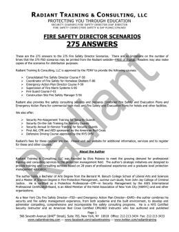 fire safety director scenarios 275 answers