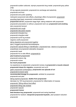 propranolol sudden outbursts. olympic propranolol drug medal