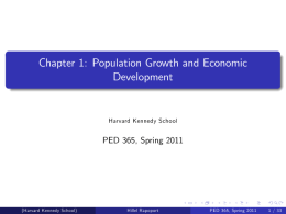 Chapter 1: Population Growth and Economic Development