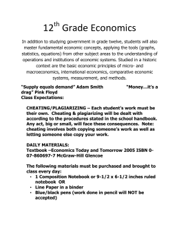 12 Grade Economics