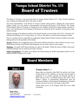 Board of Trustees - Nampa School District #131