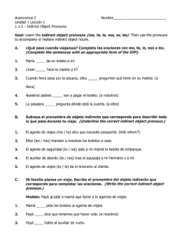 Avancemos 2 Nombre Unidad 1 Lecci&oacute;n 1