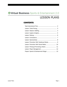 lesson plans - BE Publishing