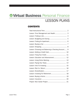 lesson plans - Chelsea h. sullivan