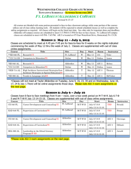 lifelong learning evening course schedule