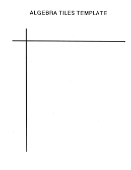 ALGEBRA TILES TEMPLATE