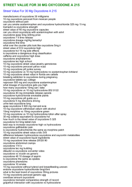 street value for 30 mg oxycodone a 215