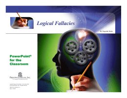 Logical Fallacies Power Point - Sample PDF