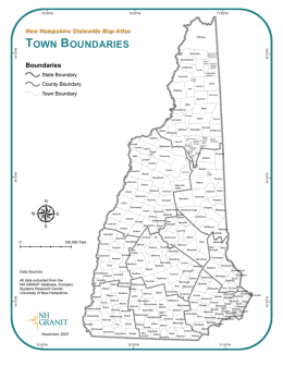 town boundaries - granit - University of New Hampshire