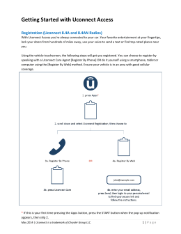 Getting Started with Uconnect Access