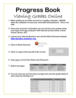 Progress Book HAndout