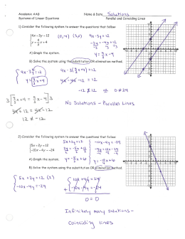Academic Parallel and Coinciding Lines