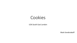 Cookies - U3A Site Builder