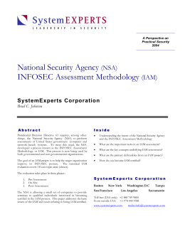 NSA IAM White Paper V1.0