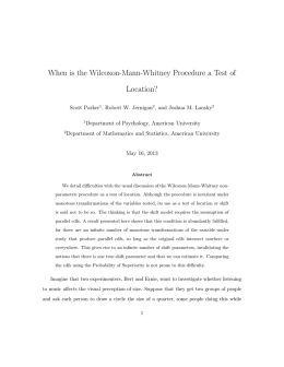 When is the Wilcoxon-Mann-Whitney Procedure a Test of Location?