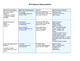 Michigan Rehabilitation Services Veteran Representatives