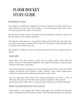 FLOOR HOCKEY STUDY GUIDE