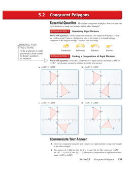 5.2 Congruent Polygons