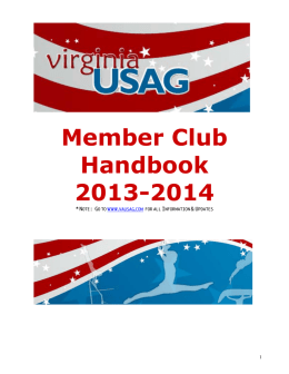 Member Club Handbook 2013-2014