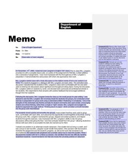 Memo, Annotated