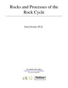 Rocks and Processes of the Rock Cycle