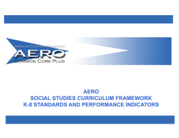 AERO Social Studies Standards and Benchmarks