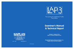 LAP-3 - Kaplan Early Learning Company