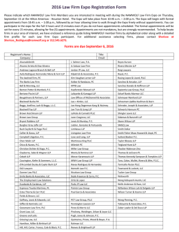 Law Firm Interview Form