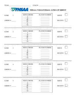 FHSAA VOLLEYBALL LINE