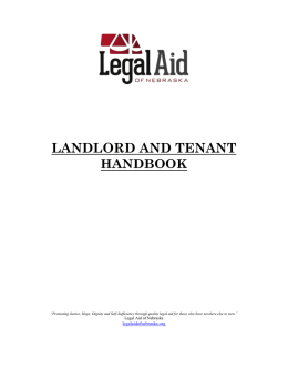Landlord and Tenant Handbook