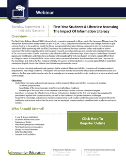Webinar - Innovative Educators