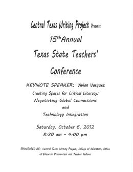 Page 1 (tº ſº. With Pºſt ºut 15"Annual Texas 5tate Teachers