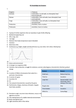 22. The maintenance of a stable internal environment 23. Brain and