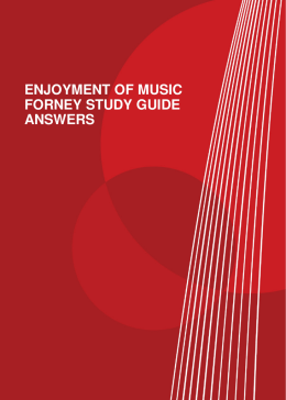 ENJOYMENT OF MUSIC FORNEY STUDY GUIDE ANSWERS