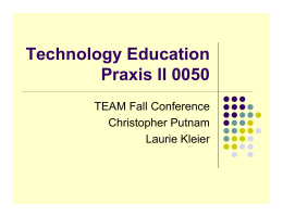 Technology Education Praxis II 0050