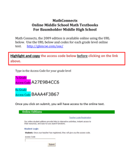 MathConnects Online Middle School Math Textbooks For