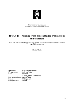 4 IPSAS 23 – Revenue from non-exchange transactions (taxes and