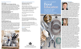 Floral Education - Florists Supply Ltd.