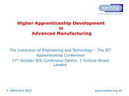 Higher Apprenticeship Development