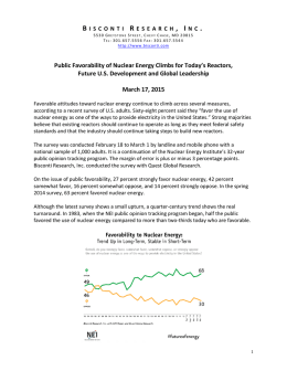 Topline Memo on National Public Opinion