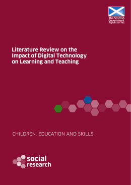 Literature Review on the Impact of Digital Technology on Learning