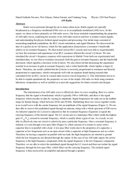 AM Radio Final Report