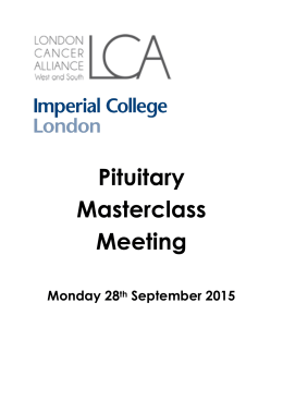 Pituitary Masterclass Meeting